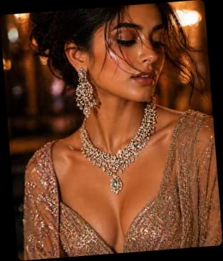 Customer in Sundari earrings